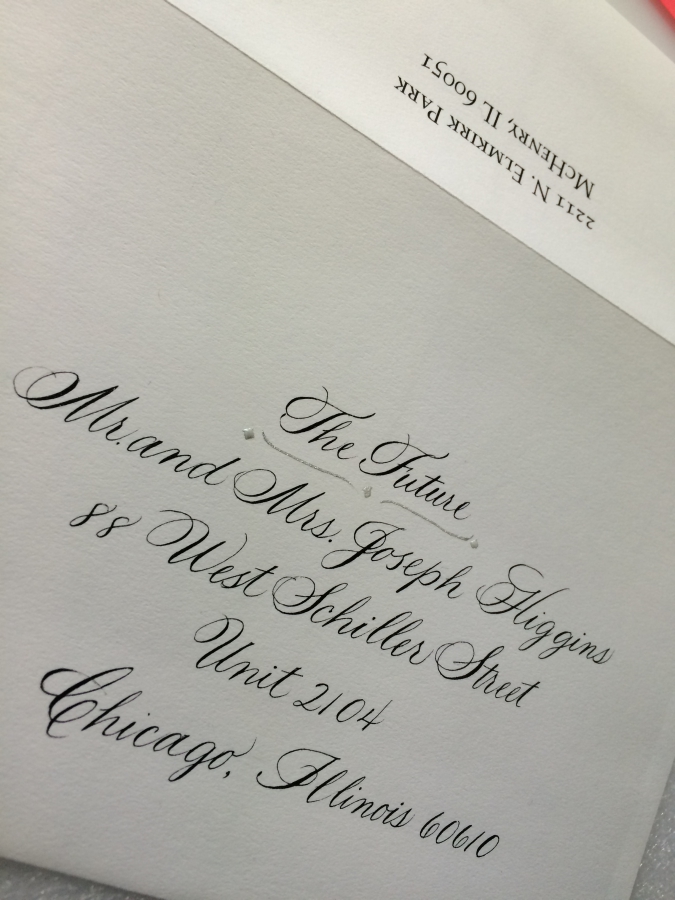 Wedding Calligraphy Chicago
